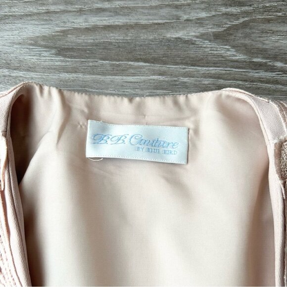 Vintage Blue Bird B.B. Couture Pink Peplum Hem  Blazer - Picture 6 of 16